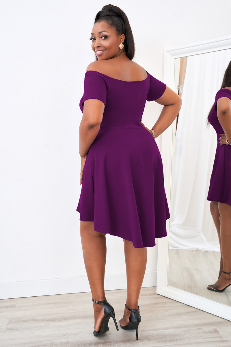 Plus Size Hi-Low Hem Dress