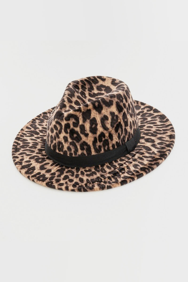 Leopard Banded Fedora